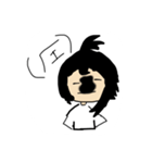 ちょんまげ女子と相棒のうさぎ（個別スタンプ：15）