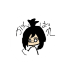 ちょんまげ女子と相棒のうさぎ（個別スタンプ：16）