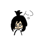 ちょんまげ女子と相棒のうさぎ（個別スタンプ：20）
