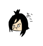 ちょんまげ女子と相棒のうさぎ（個別スタンプ：23）