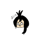 ちょんまげ女子と相棒のうさぎ（個別スタンプ：28）