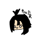 ちょんまげ女子と相棒のうさぎ（個別スタンプ：40）