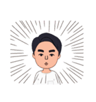 クセになる顔を作りました。私の私です。（個別スタンプ：12）
