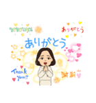 hongjunスタンプ 女性（個別スタンプ：2）