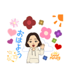 hongjunスタンプ 女性（個別スタンプ：5）
