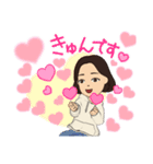 hongjunスタンプ 女性（個別スタンプ：6）