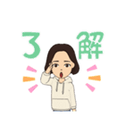 hongjunスタンプ 女性（個別スタンプ：10）