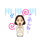 hongjunスタンプ 女性（個別スタンプ：14）