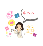 hongjunスタンプ 女性（個別スタンプ：16）