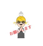 月の裏から来た兎（個別スタンプ：3）