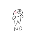 まる君のヘタ絵（個別スタンプ：4）