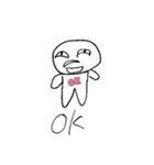 まる君のヘタ絵（個別スタンプ：5）