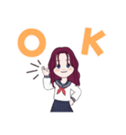 とても可愛い女子高生です。（個別スタンプ：2）