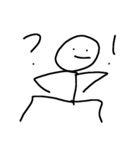 棒人間(制作時間5分)（個別スタンプ：6）