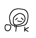 棒人間(制作時間5分)（個別スタンプ：8）