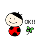 てんとう虫たち(大きい文字Ver.)（個別スタンプ：1）