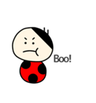 てんとう虫たち(大きい文字Ver.)（個別スタンプ：22）
