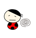 てんとう虫たち(大きい文字Ver.)（個別スタンプ：24）