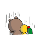 Miurin + LINE FRIENDS（個別スタンプ：3）