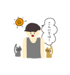 タンクトップとマッシュの男2（個別スタンプ：2）