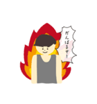 タンクトップとマッシュの男2（個別スタンプ：9）