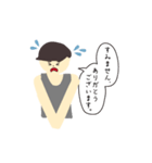 タンクトップとマッシュの男2（個別スタンプ：19）