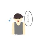 タンクトップとマッシュの男2（個別スタンプ：21）