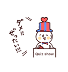 ○ クイズに答えるふう ’僕とくま’ ○（個別スタンプ：5）