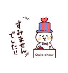 ○ クイズに答えるふう ’僕とくま’ ○（個別スタンプ：11）