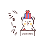 ○ クイズに答えるふう ’僕とくま’ ○（個別スタンプ：18）