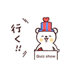 ○ クイズに答えるふう ’僕とくま’ ○（個別スタンプ：22）