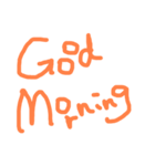 手書き文字の日常挨拶と相づち（個別スタンプ：9）