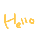 手書き文字の日常挨拶と相づち（個別スタンプ：10）