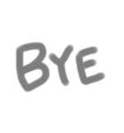 手書き文字の日常挨拶と相づち（個別スタンプ：12）