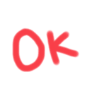 手書き文字の日常挨拶と相づち（個別スタンプ：31）