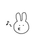 表情で伝えるうさちゃん（個別スタンプ：4）