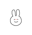表情で伝えるうさちゃん（個別スタンプ：7）