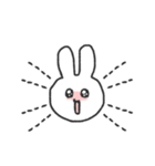 表情で伝えるうさちゃん（個別スタンプ：9）