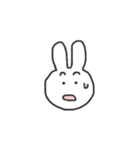 表情で伝えるうさちゃん（個別スタンプ：10）