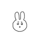 表情で伝えるうさちゃん（個別スタンプ：16）