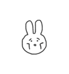 表情で伝えるうさちゃん（個別スタンプ：18）