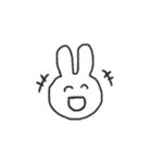 表情で伝えるうさちゃん（個別スタンプ：21）