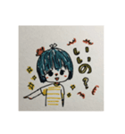 手作りのゆる子さんスタンプ（個別スタンプ：1）
