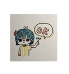 手作りのゆる子さんスタンプ（個別スタンプ：3）