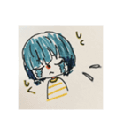 手作りのゆる子さんスタンプ（個別スタンプ：7）