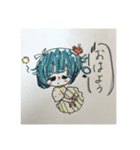 手作りのゆる子さんスタンプ（個別スタンプ：8）