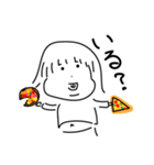 ピザと女の子（個別スタンプ：3）