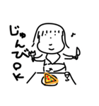 ピザと女の子（個別スタンプ：4）