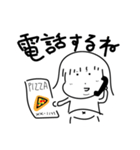 ピザと女の子（個別スタンプ：7）