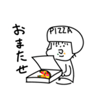 ピザと女の子（個別スタンプ：9）